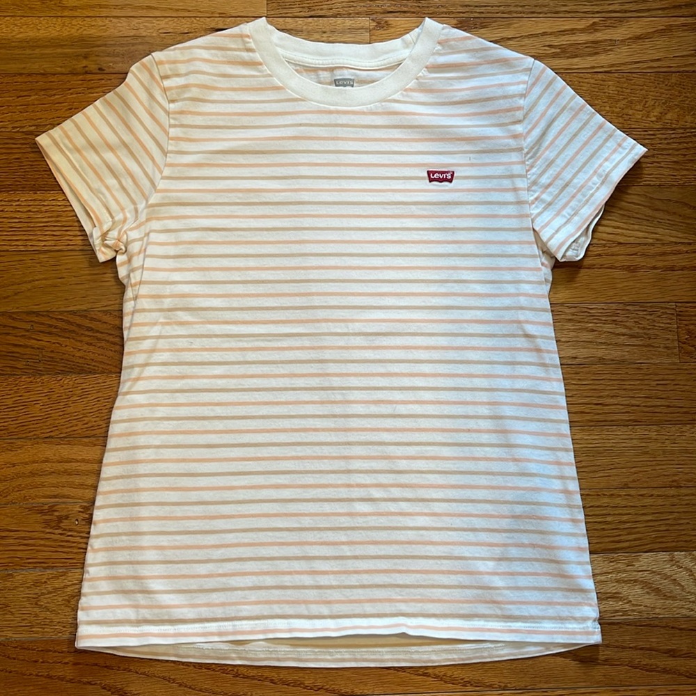 Levi’s Striped Perfect Crewneck Tee Shirt